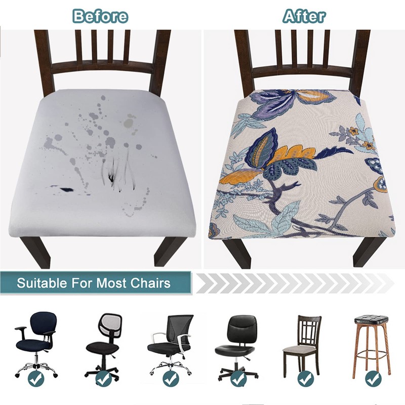 SearchI Seat Covers for Dining Room Chairs Stretch Printed Chair