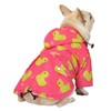 HDE Dog Raincoat Poncho Double Layer Zip Rain Jacket with