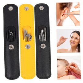 BIUDECO 18pcs Stainless Steel Ear Scoop Set Portable Earwax Removal Tools Spring Design for Ear Cleaning and Hygiene for Home Use and Travel