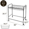 Japard Pants Rack Trolley Hangers Rolling Trouser Hanging Rack 360