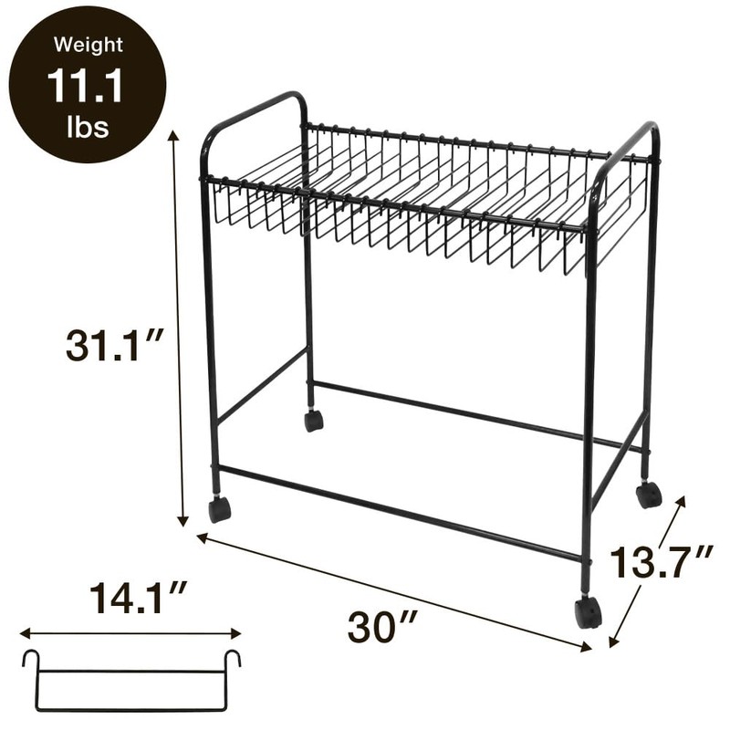 Japard Pants Rack Trolley Hangers Rolling Trouser Hanging Rack 360