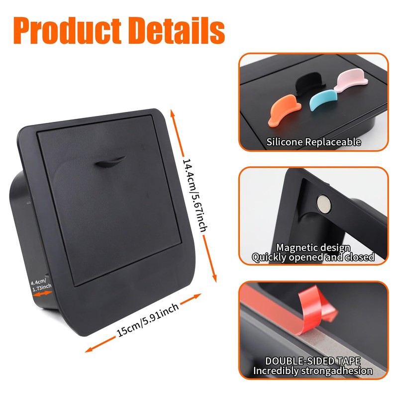 Center Console Armrest Hidden Box Organizer Compatible with Toyota Land