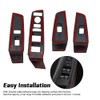 SIIMOO Carbon Fiber Style Window Lift Switch Panel Cover Trim