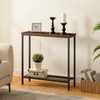 HOOBRO 29.5" Narrow Console Table, Small Entryway Table with Shelf,