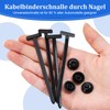 Pack of 100 Universal Cable Tie Buckle, Nylon Cable Ties,