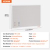 VEVOR 36"x24" White Cork Board with Linen Surface – Stylish