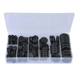 Rubber Grommet Kit, 300 Pieces, 12 Sizes, Rubber Grommet, O-Ring, Electric Seal, Universal Rubber O-Ring Kit with Storage Box
