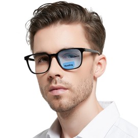 OCCI CHIARI 2.0x Transition Bifocal Reading Glasses for Men XL Blue Light Blocking Readers(100 150 200 250 300 350)