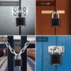 Padlock [Waterproof] [Large - One-Touch Unlock] Diyife Padlock Outdoor Padlock