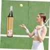 GRIRIW 3pcs Portable Mesh Tennis Ball Storage Bag Wall Mounted