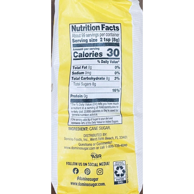 Domino 5x Domino Premium Pure Cane GOLDEN Sugar 28 oz