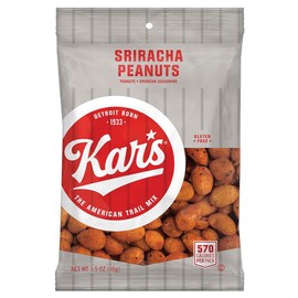 Kar's Nuts Sriracha Peanuts 3.5oz Bag (Pack of 42)