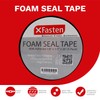 XFasten Black Foam Seal Tape, Self-Adhesive, 1/8"Thick 1/2-Inch x 20-Foot