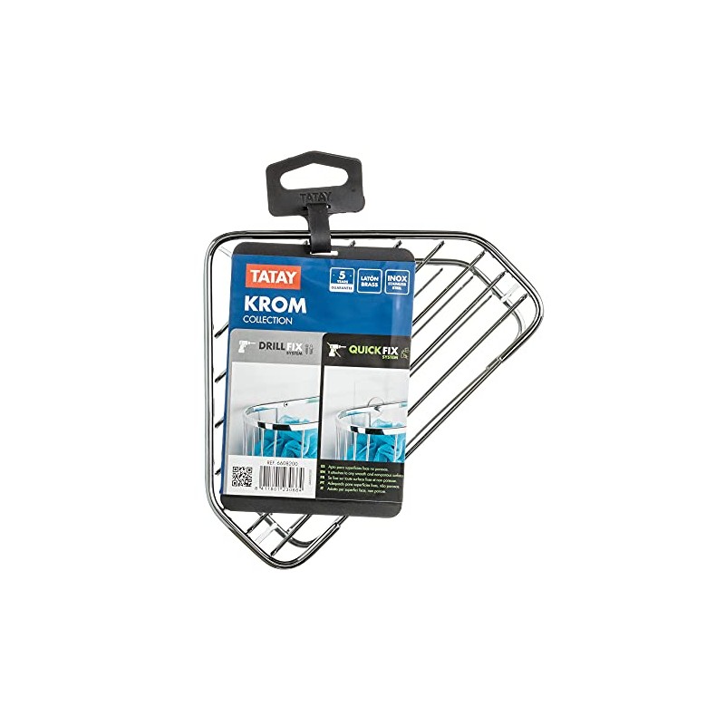 Tatay Krom Shower Shelf 2 Heights 100% Stainless Steel Brass