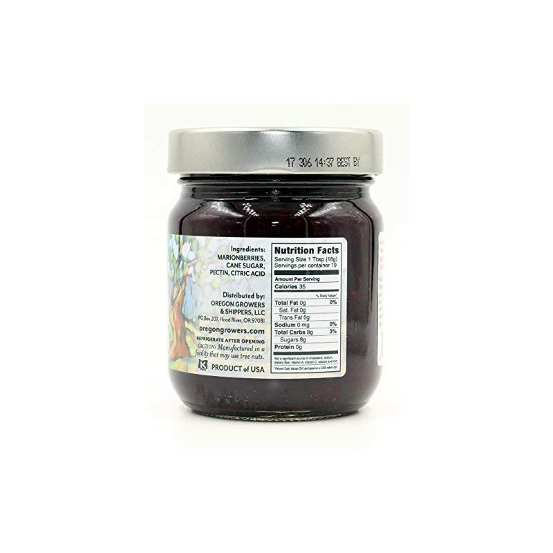 Oregon Growers, Marionberry, Fruit Spread, 12 oz (2 pack)
