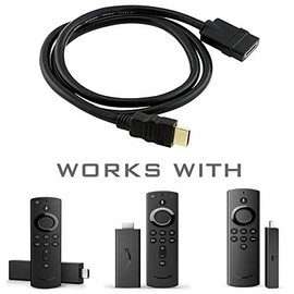 ienza HDMI Port Extender Male-to-Female Cable Cord Wire for All-New Fire TV FireTV Stick Streaming Device with Alexa Voice Remote 2020 2018 & Older Versions, Fire TV Stick Lite (Cable Only)