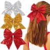 Xansema 2Pcs Hair Bows for Girls, Sequins Bows Alligator Hair