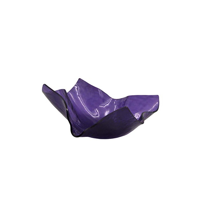 Lavender Purple Cathedral Rough Rolled Vases, Dishes, and Sets (Lavender