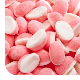 Strawberry Gummy Candy - 2 Pound Pack - Pink Cloud Candy for Baby Showers and Party Favors - Gender Reveal Strawberry Gummies - It's a Girl Candy Puffs