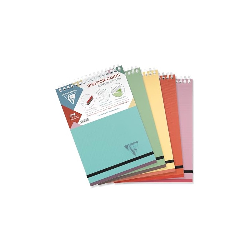 Clairefontaine Linicolor Essence 327016C Spiral Notepad, DIN A5, 50 Index