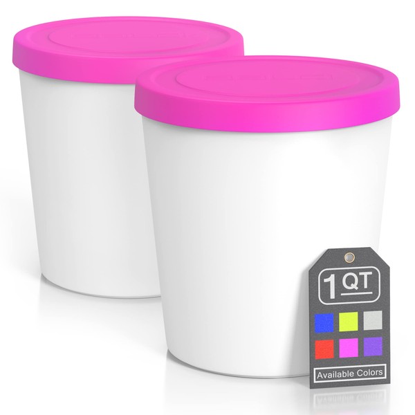 BALCI - Premium Ice Cream Containers (2 Pack - 1