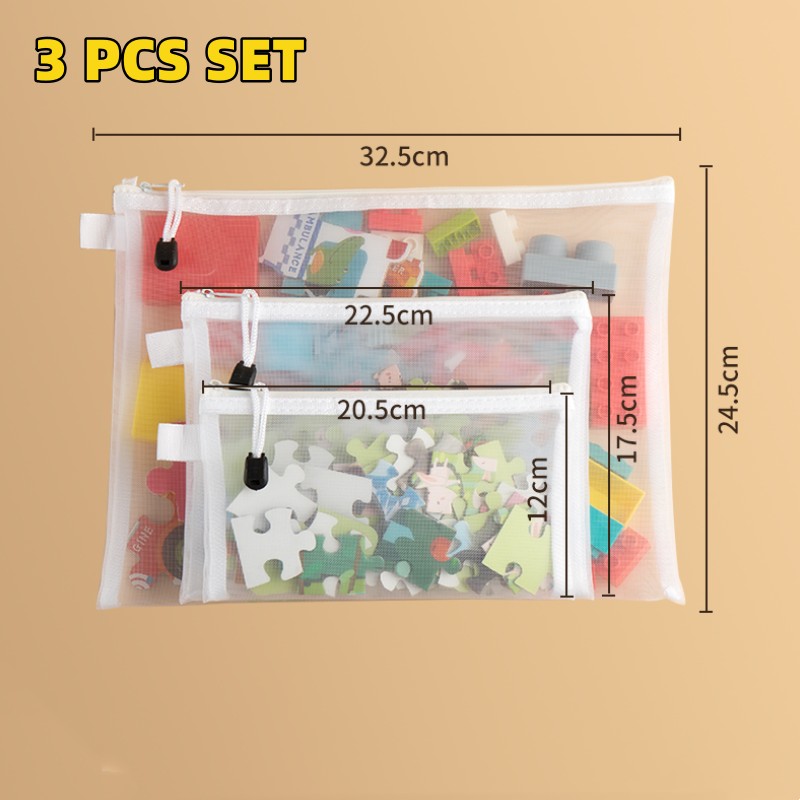 BarCraft Kids Toy Storage Bag – Waterproof Mesh Design for