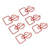 100pcs Paper Clips Prevent Slip Cute Candle Shaped Decorative Metal