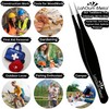 LahGum Metal Super Sharp Pointed Tweezers - Precision Fine Point