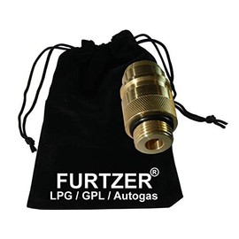 Furtzer LPG GPL Car Gas Tank Adapter M22 EURONOZZLE Short Adapter with Fabric Bag by