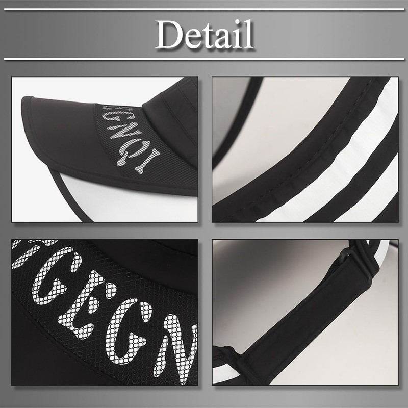 Buzz Selection CAP489 Visor, Sun Visor, Hat, Retractable, Running, Sun