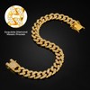 Gold dog chain Diamond Gold chain dog collar Walking Metal