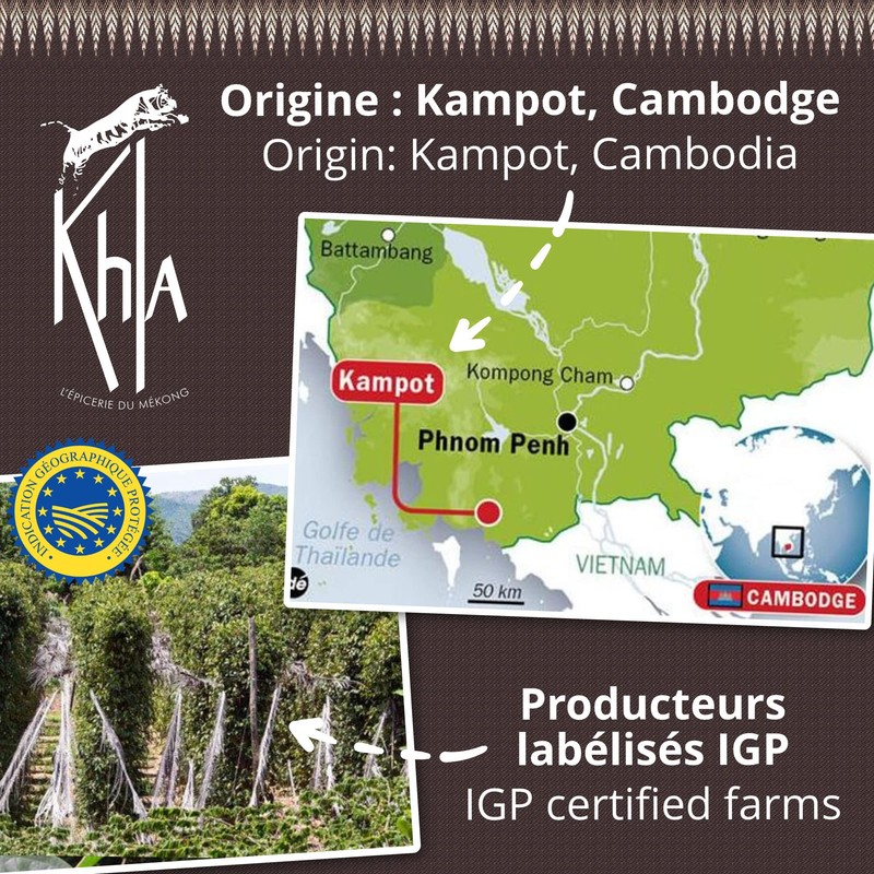 KHLA - Premium Red and Black Kampot Pepper Blend PGI