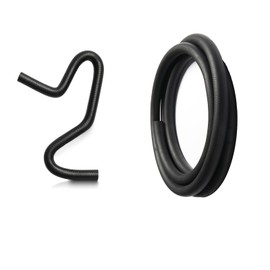 TKKEUEP Molded Fuel Line Rubber Hose Elbow Bends Universal 45, 90, 135, 180 Degree Bend with 5 Feet Length Fuel Hose (3/8 Inch ID)