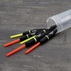 Sbirulino® Set of 5 fishing floats with light holder mm