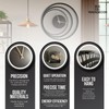 Wall Clock Unique, Round Wall Clock, Triple Circle Metal Wall