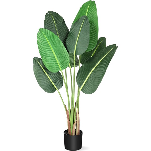 GarveeHome 48 inchs Artificial Tree Bird of Paradise Artificial Plant