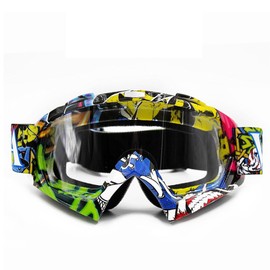 Motorcycle Motocross Goggles - Ski Snowboard Goggles Anti Dust Scratch O3 Lens Clear