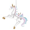 GALLERIE II ORN74407 Blown Glass Unicorn Hanging Ornament 4 Inches