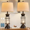 Reaketon Table Lamp Set of 2 with USB Ports, 28"