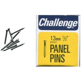 Panel Pins Bright, 13mm (30G), External Length 13mm, Nail Material Steel, Nail Type Panel Pin, Product Range Challenge - Bright Panel Pins, Fasteners & Hardware