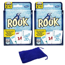 Rook Card Game 2 Packs Bundle with Drawstring Bag