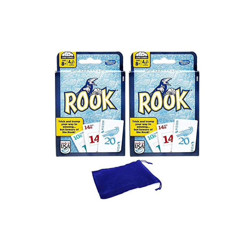 Rook Card Game 2 Packs Bundle with Drawstring Bag
