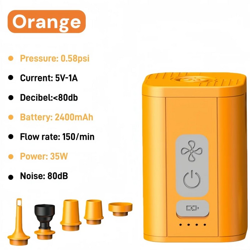 Mini Rechargeable Air Pump for Inflatables – 3-in-1 Inflator, Deflator