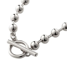 Cream Dot Necklace, Women's, Popular, Hypoallergenic Metal, Nickel-free, 18k Coating, Mantel, Ball Chain, Short