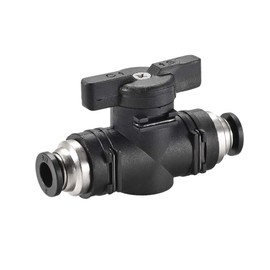 MiJunHD 6mm BUC Pneumatic Valve, 1 Piece Manual Switch Controller Push to Connect Shut Off Ball Valve for Air Flow Control