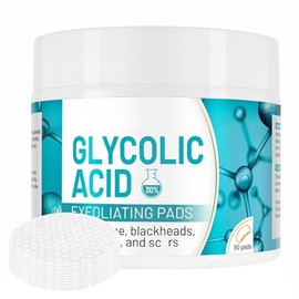 Almohadillas Exfoliantes Con Ácido Glicólico Al 30% Y Extractos Naturales. Reducen Manchas Oscuras, Acné Y Puntos Negros, Mejoran La Textura De Los Po