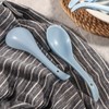 Artena 6.75 inch Solid Asian Soup Spoon Set of 6,Ultra-fine