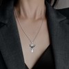 OutstandLong Rose Cross Angel Wings Urn Necklace for Ashes Uncle