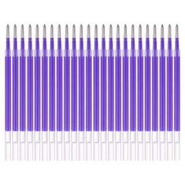 PATIKIL Gel Pen Refills, 24 Pcs 0.8mm Medium Point Neon Coloring Gel Ink Pen Replace Refills for Retractable Click Pens Writing Drawing Doodling Office Study Classroom Supplies, Purple