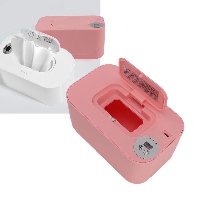 Wipes Warmer with Night Light Temperature Adjustable Refillable Multifunctional Portable